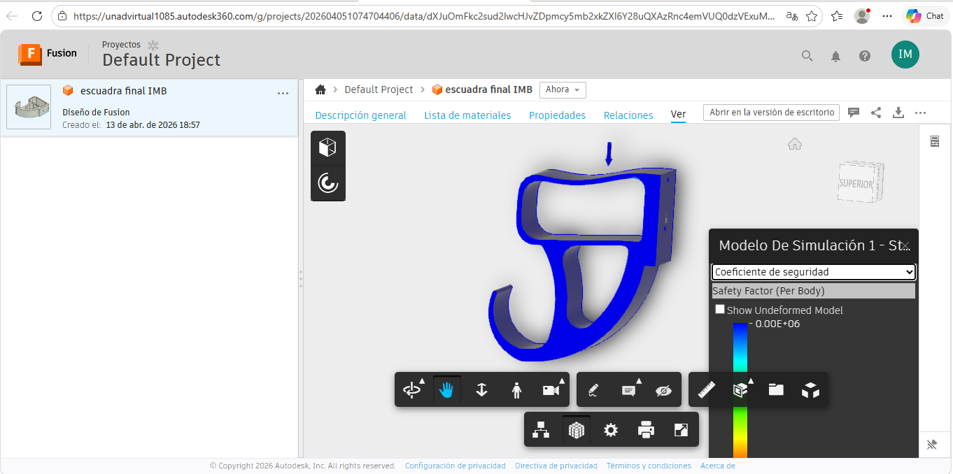 Resultado — Factor de Seguridad